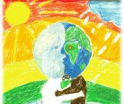 Kehra õpilase ANE LAANDE töö võitis rahuplakatite võistluse Eesti vooru