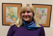 Aruküla kunstnik EVE-LY VILLBERG avas lillepiltide näituse