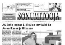 Sõnumitooja 8. juuni lehes