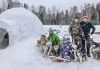 Rookülla on ehitatud lumest iglu