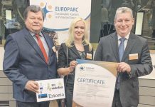Arenduskoja delegatsioon võttis vastu EUROPARC sertifikaadi