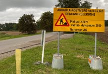 Arukülas algas peatänava rekonstrueerimine