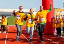 Aruküla staadionil joosti liikumisvõime kaotanud laste toetuseks