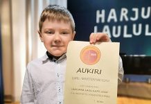 Harjumaa Laululapse võitja CARL-MARTEN MEIGAS Kuusalust läheb telekonkursile Tähtede Lava