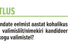 Kuidas hindate eelmist aastat kohalikus poliitikas ja kas te valimisliit/nimekiri kandideerib tänavu vallavolikogu valimistel?
