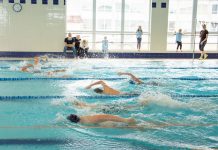 Laste kestvusujumise võistlus Kuusalu ujulas