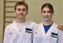 KARIN MASTEROVILE ja MIKK TEINLUMILE karate Põhjamaade meistrivõistluste hõbe