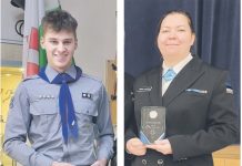 Harju aasta parim noorkotkas on ANDREAS IDAVAIN ja naiskodukaitsja MARIS LILLEVÄLI Kuusalust