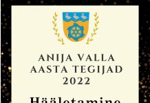 Algas Anija valla aasta tegijate rahvahääletus