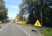 Krooningi tankla juurdepääsuteede ehitus Kuusalu aleviku alguses