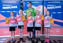 Aruküla ja Kehra tüdrukud võitsid käsipalli miniliigas esikohti