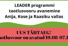 Ida-Harju Koostöökoja taotlusvoor pikeneb