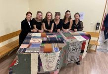 Kuus vilistlast tegid Kolga koolile kingituseks klaverikatte