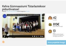 Kehra kooli koor kogub Hooandjas raha esinemisseelikute jaoks