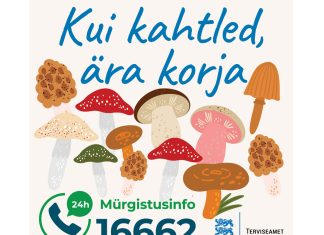 Jäta tundmatud seened metsa!