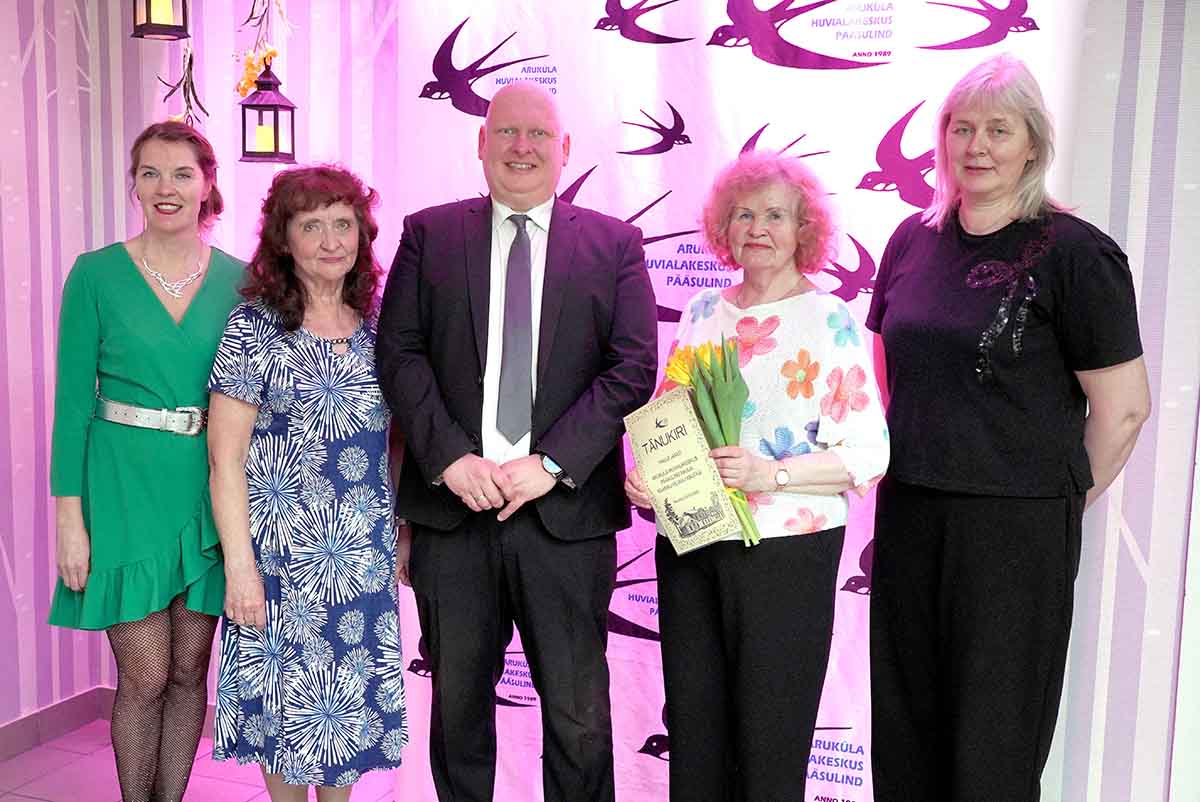 Tä­na­vu möö­dub 25 aas­tat Aru­kü­la hu­via­la­kes­ku­se Pää­su­lind Raa­si­ku fi­liaa­li ava­mi­sest. Hu­vi­koo­li osa­kon­na 25. te­ge­vu­saas­ta tä­his­ta­m