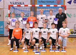 Aruküla U14 noormeeste käsipallivõistkond tuli Eesti karikavõitjaks